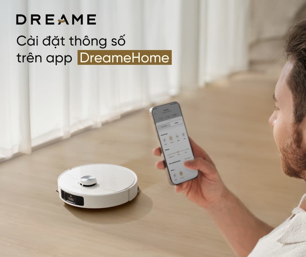 Các tính năng cơ bản sau khi kết nối thành công Ứng dụng Dreame Home