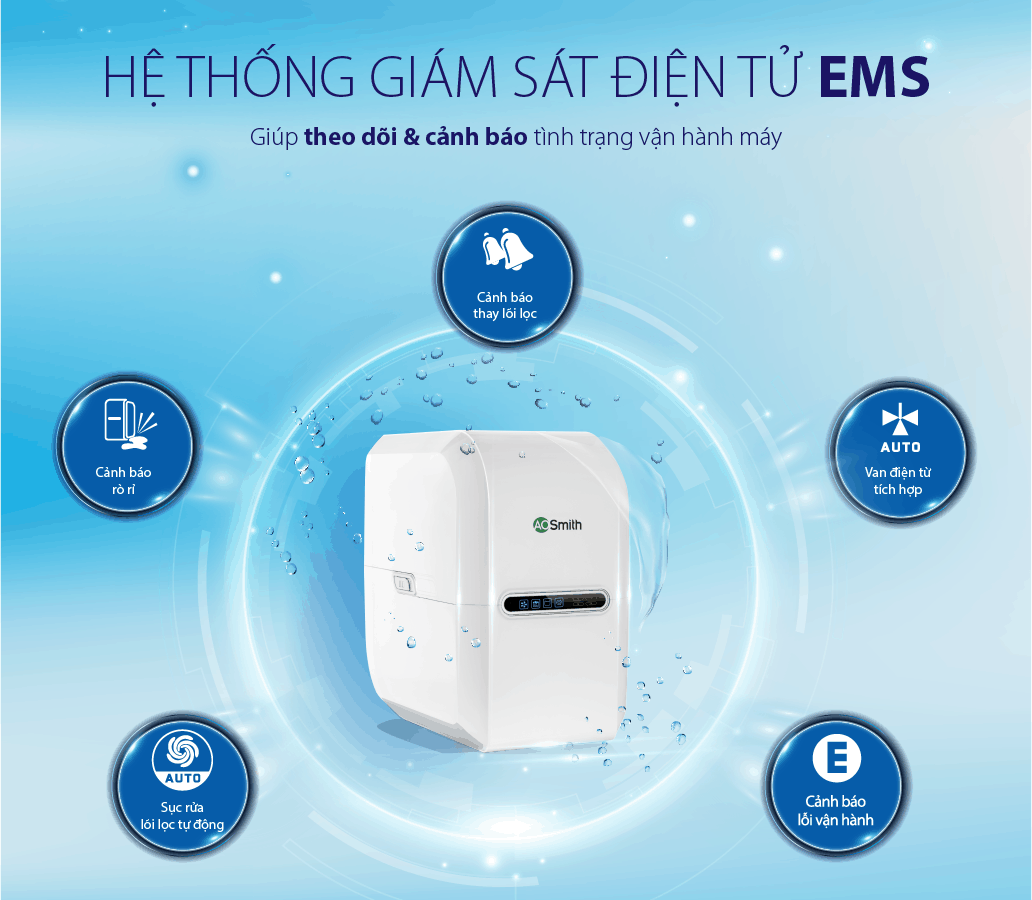 hệ thống cảnh báo lõi lọc 