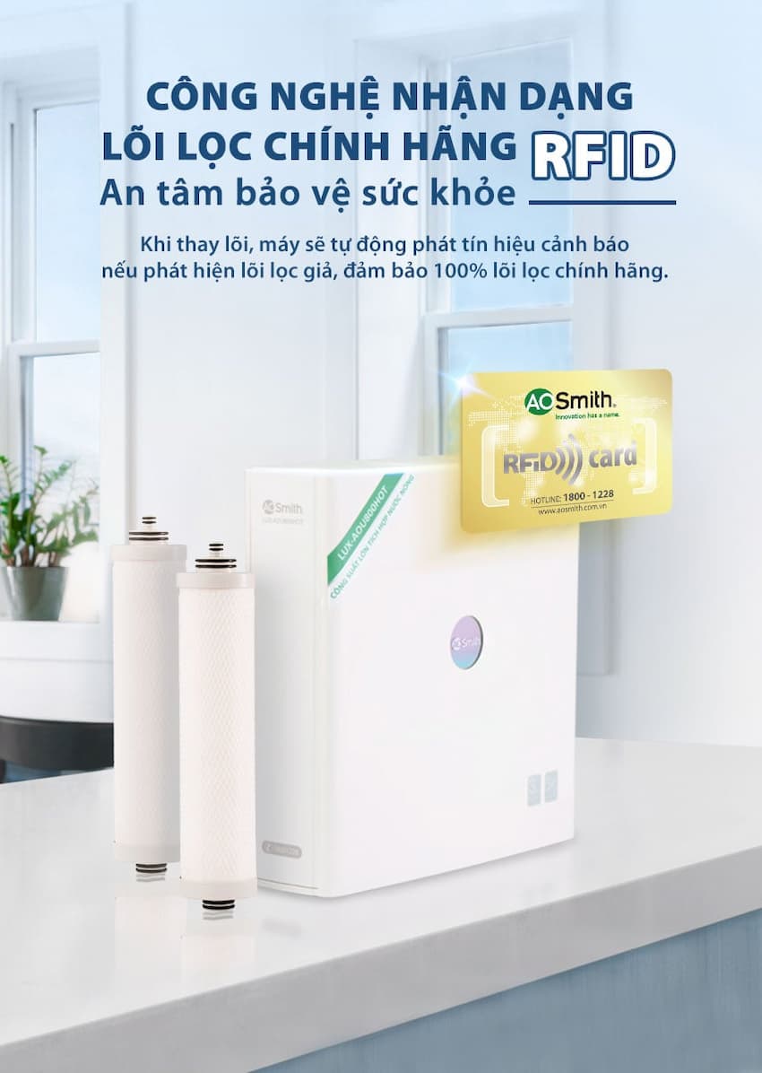 Ưu điểm thiết kế Máy lọc nước A. O. Smith ROSS™ LUX-AOU800HOT