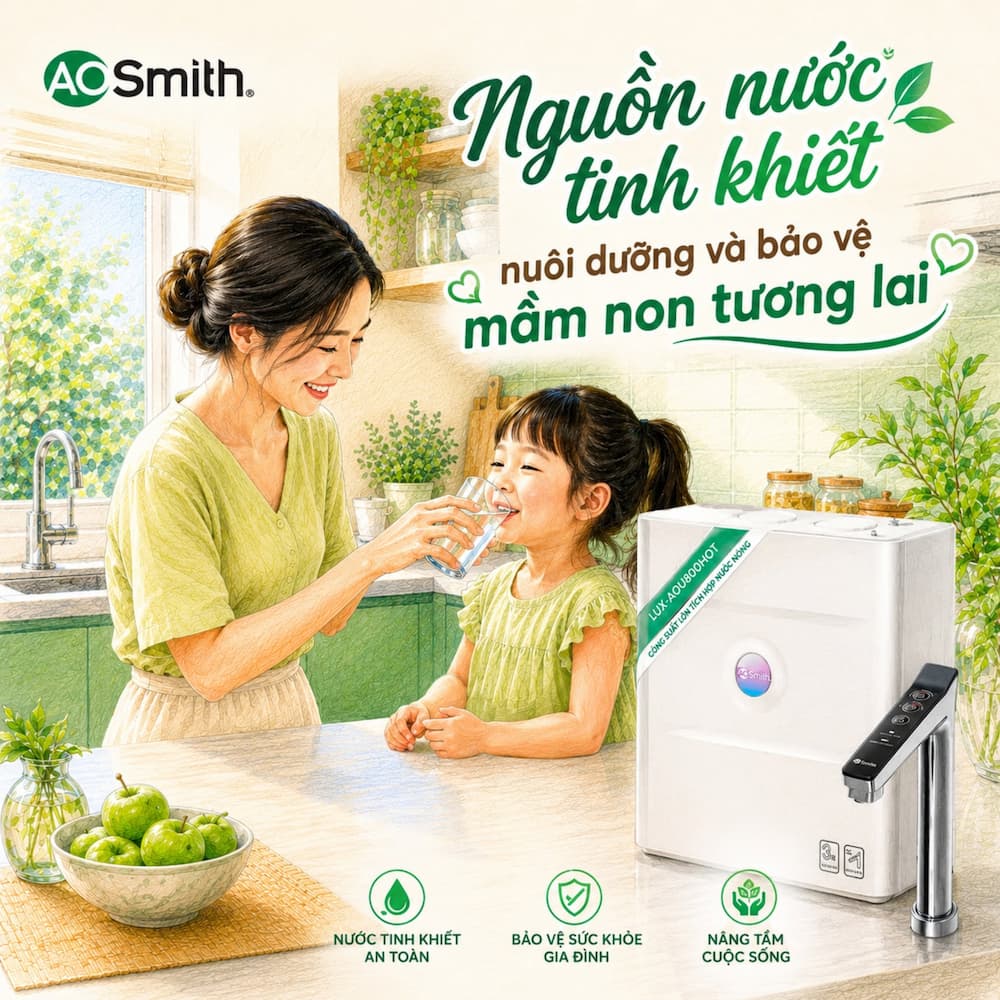 Máy lọc nước A.O. Smith có tốt không? Ưu điểm và hạn chế cần biết