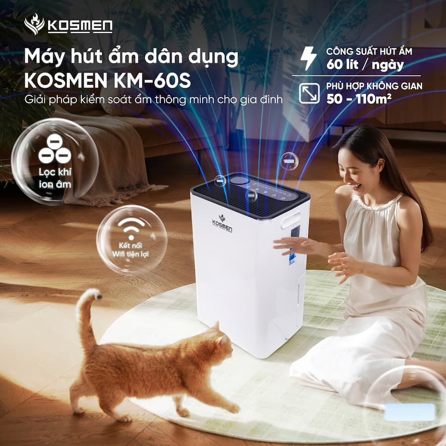 Review máy hút ẩm Kosmen sau 1 năm sử dụng