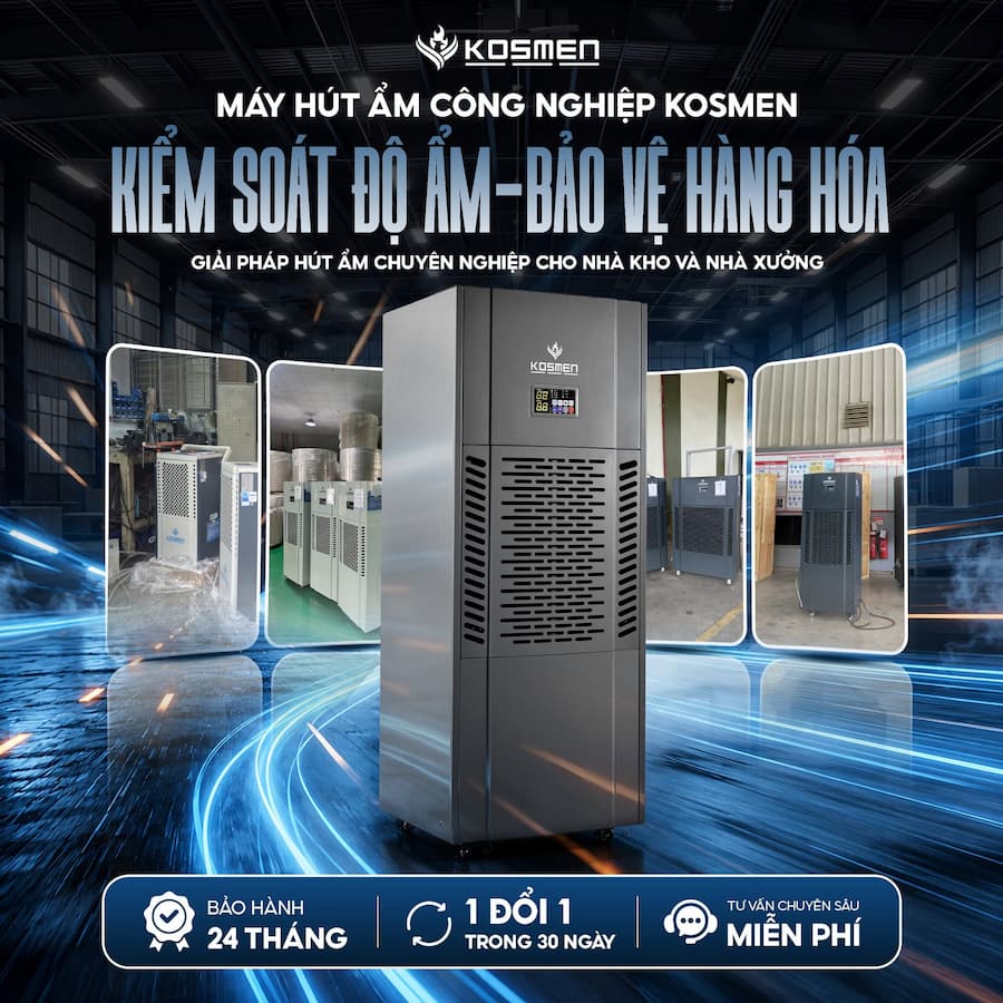 Ứng dụng của máy hút ẩm công nghiệp Kosmen
