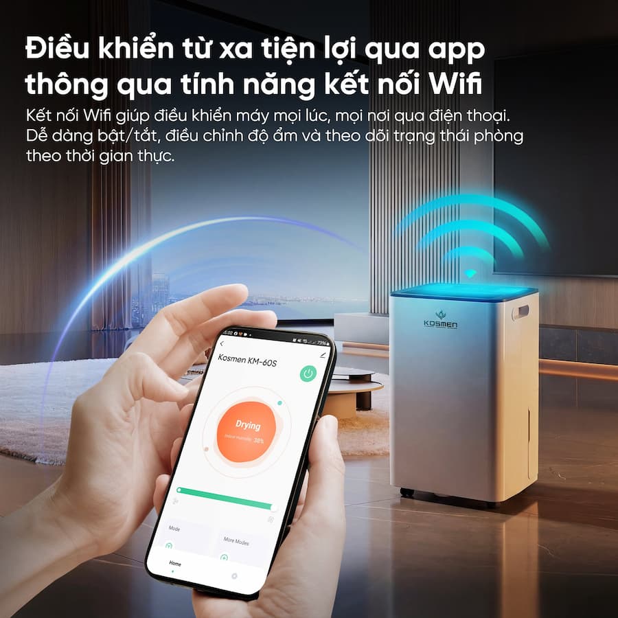 Hướng Dẫn Xả Nước Thải Máy hút ẩm gia đình Kosmen