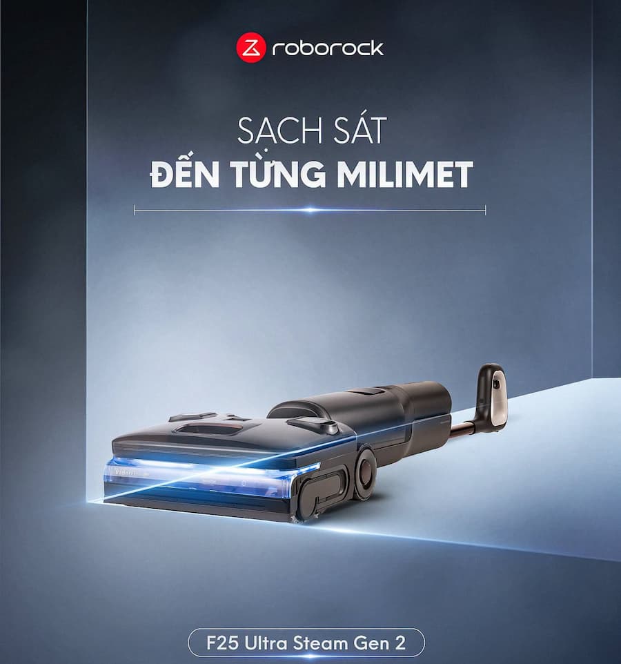 Hướng dẫn sử dụng máy hút bụi lau sàn Roborock F25 Ultra Steam Gen 2 hiệu quả