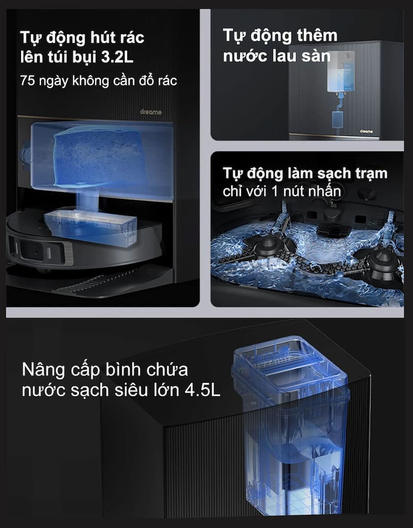 Robot hút bụi lau sàn đa tính năng Dreame L20 Ultra