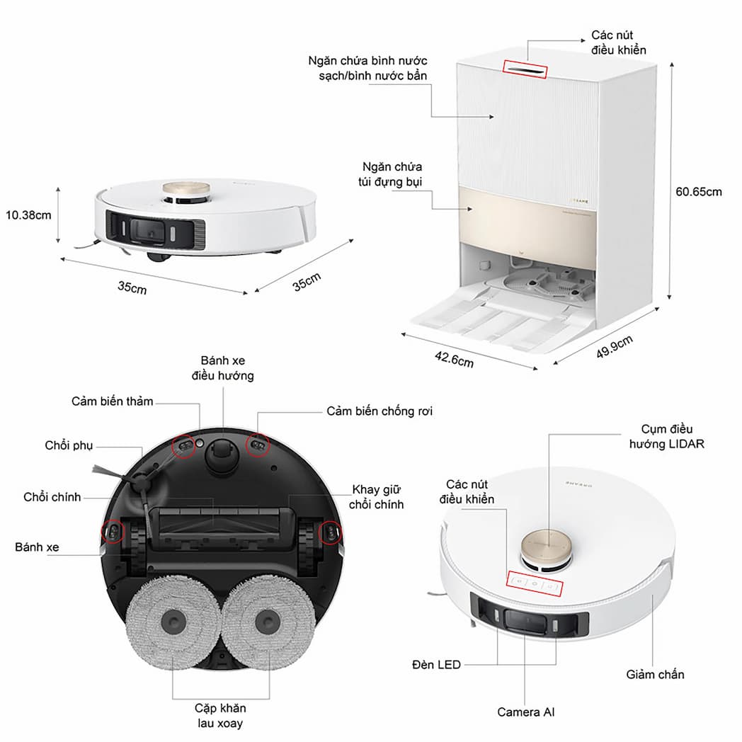Robot hút bụi lau sàn đa tính năng Dreame L20 Ultra