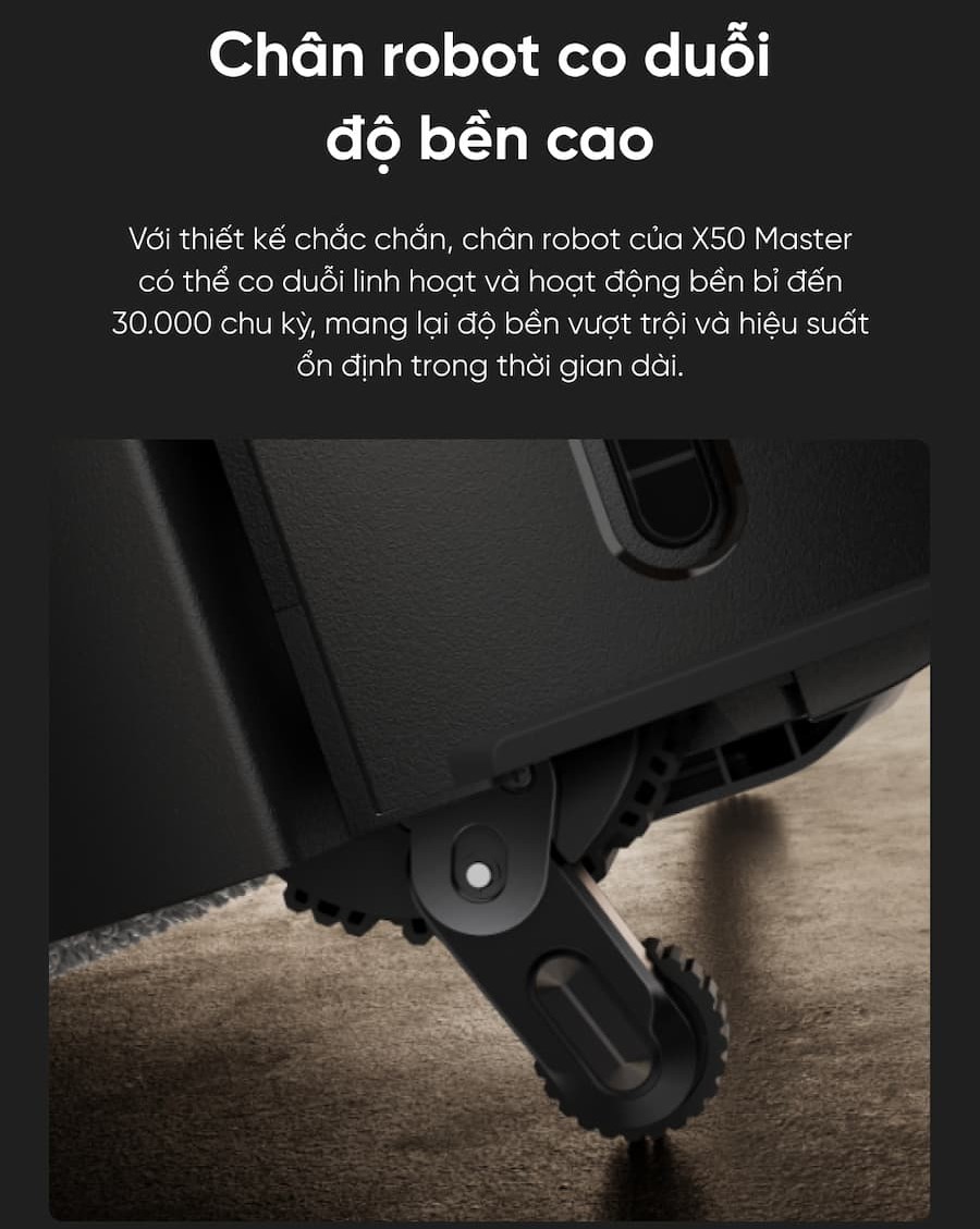 Ưu điểm nổi bật của robot hút bụi lau nhà Dreame X50 Master