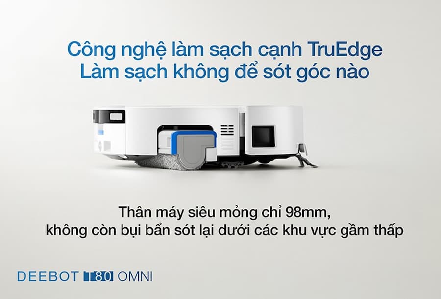 Deebot T80 Omni nâng cấp vượt trội – Giải quyết mọi vấn đề làm sạch