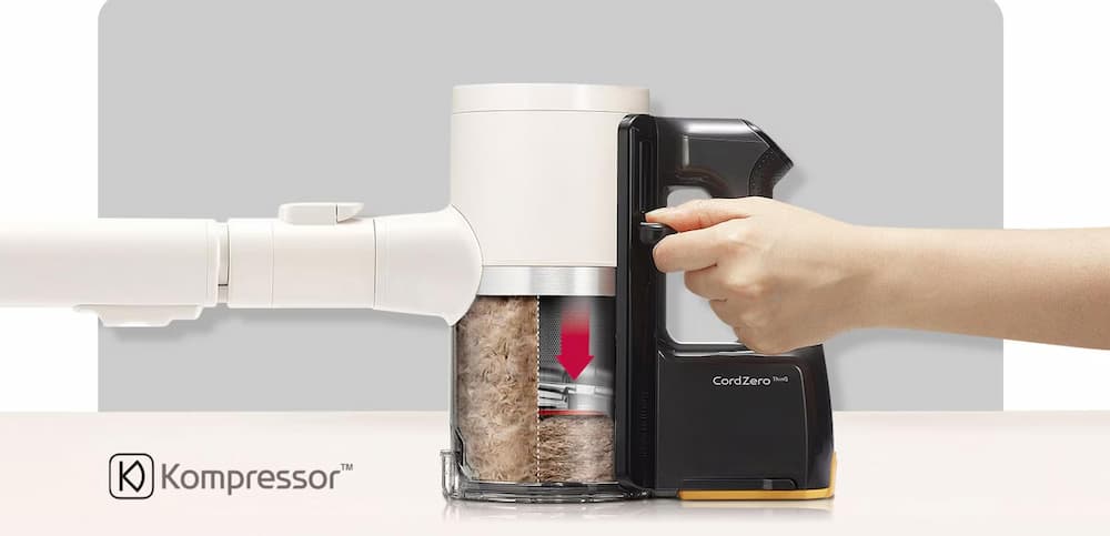 Tính năng nổi bật Máy hút bụi LG CordZero A9T-LITE màu than chì