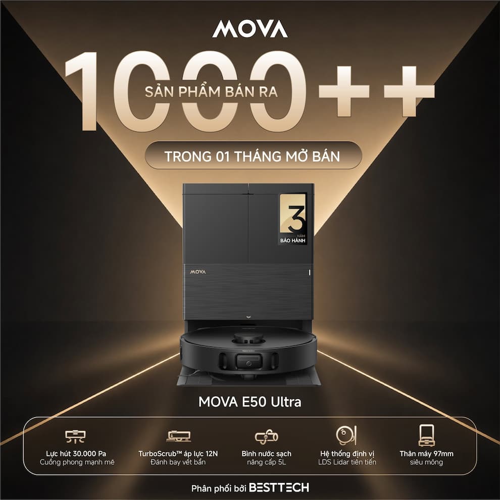 Hướng dẫn sử dụng robot hút bụi lau nhà MOVA E50 Ultra
