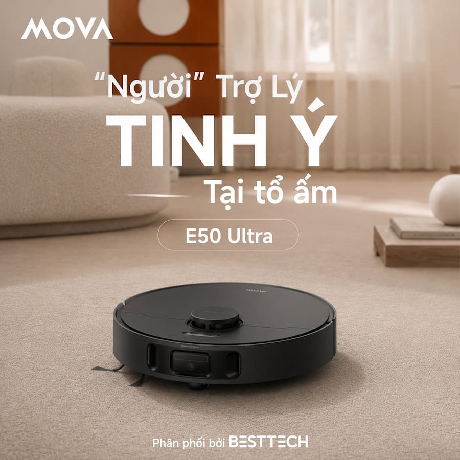TỔNG QUAN VỀ ROBOT HÚT BỤI LAU NHÀ MOVA E50 ULTRA