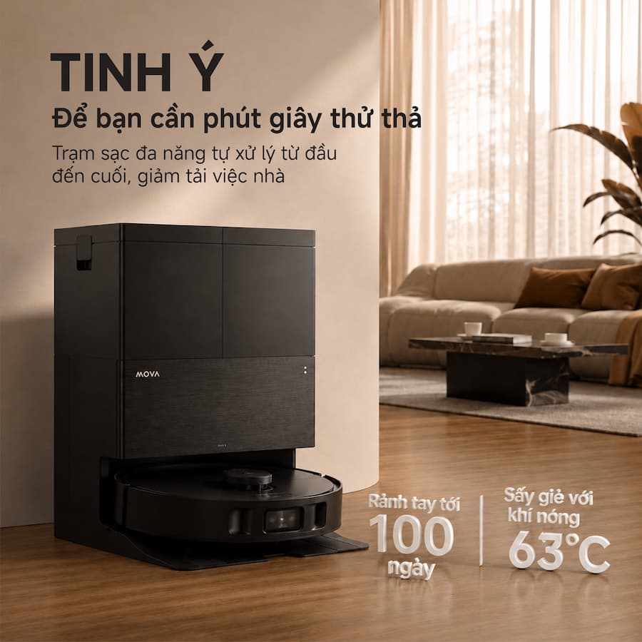 Hướng dẫn sử dụng robot hút bụi lau nhà MOVA E50 Ultra