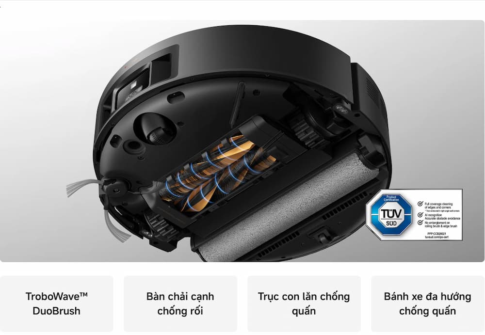 Hệ thống TroboWave™ 4 lớp kết hợp Dao cắt ngầm (Flagship Z70 Ultra Roller)