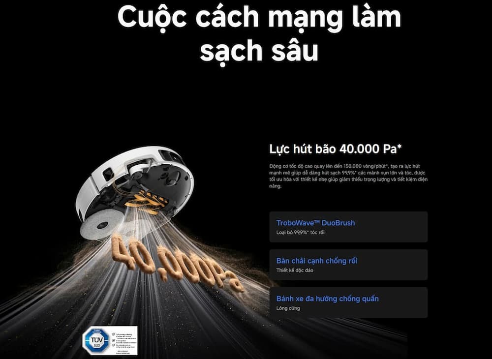 Các trụ cột công nghệ chống rối của robot hút bụi Mova