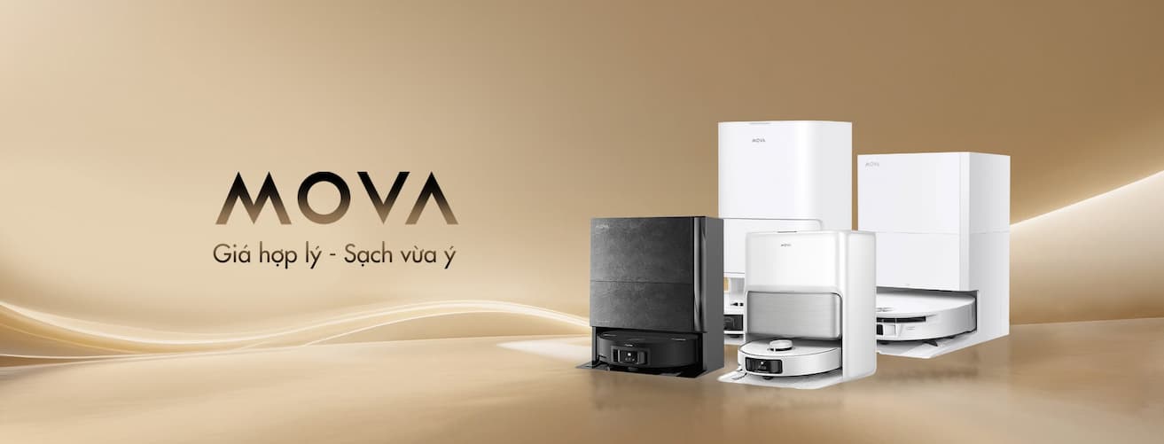 So sánh các điểm nâng cấp trên các model robot hút bụi Mova và Roborock