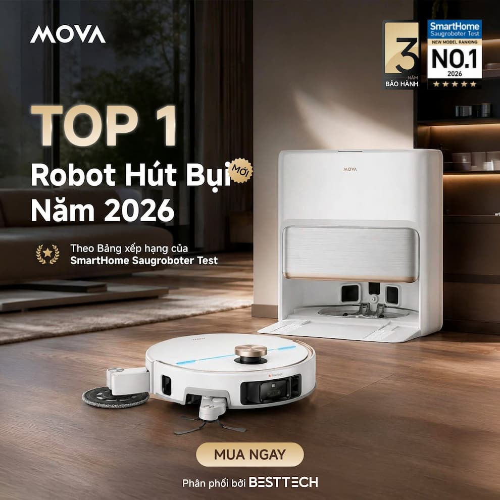 So sánh Mova và Roborock: Thương hiệu máy hút bụi robot nào phù hợp với bạn?