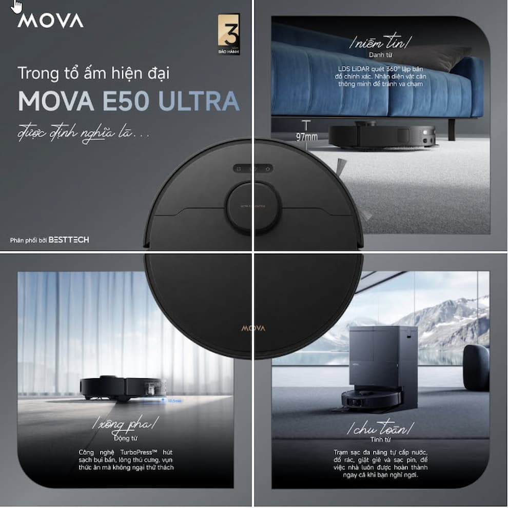 Mova E50 Ultra (Phân khúc Quốc dân - Tầm giá ~10 triệu)