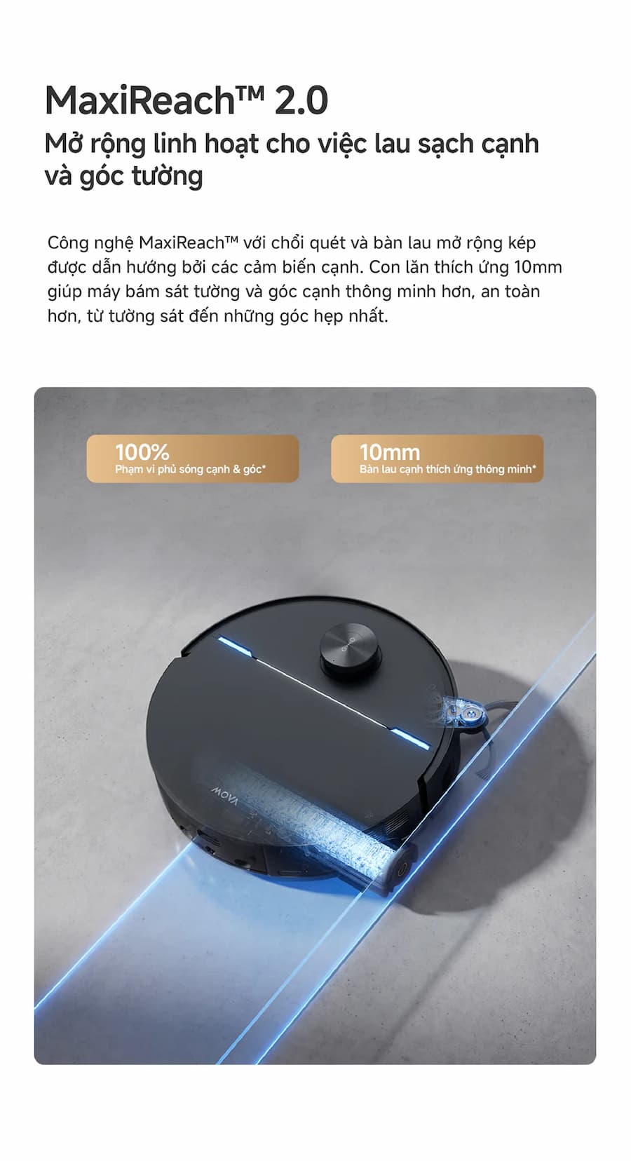Các Điểm Nổi Bật Cốt Lõi Trên MOVA Z70 Ultra Roller