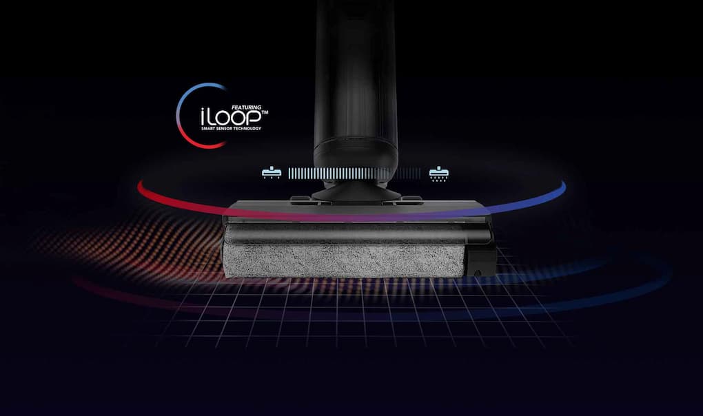 Tích hợp công nghệ cảm biến thông minh iLoop ™ độc quyền trên Máy hút bụi lau sàn khô và ướt Tineco