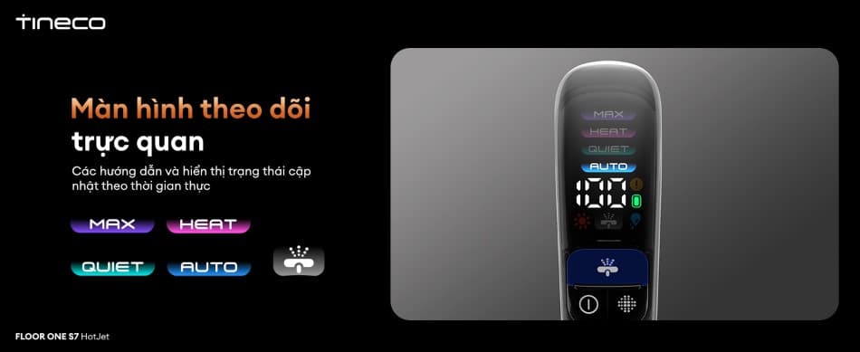 Thông số kỹ thuật Máy hút bụi lau sàn khô ướt Tineco FLOOR ONE S7 HotJet