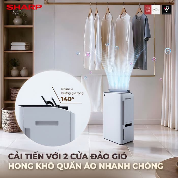 Giới thiệu tổng quan về máy hút ẩm lọc không khí Sharp