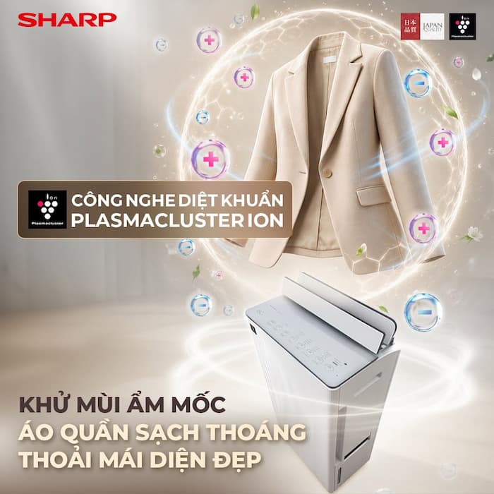 Giới thiệu tổng quan về máy hút ẩm lọc không khí Sharp