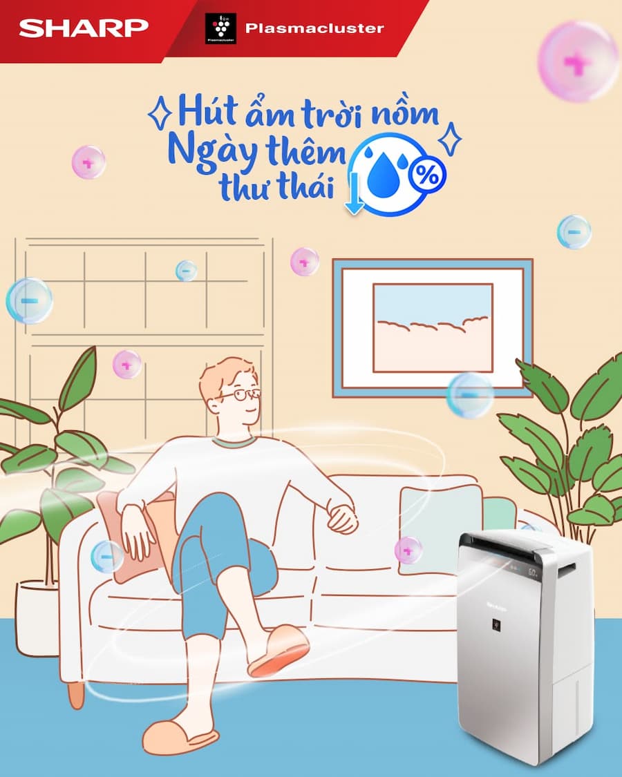 Máy hút ẩm lọc không khí Sharp phù hợp với đối tượng nào?