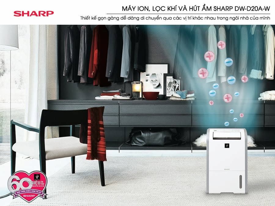 Đánh giá chi tiết máy hút ẩm Sharp DW-D20A-W