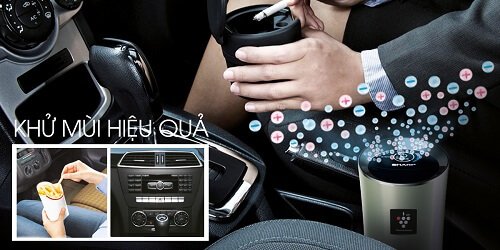 Công nghệ lọc không khí trên ô tô bằng ion âm của Sharp