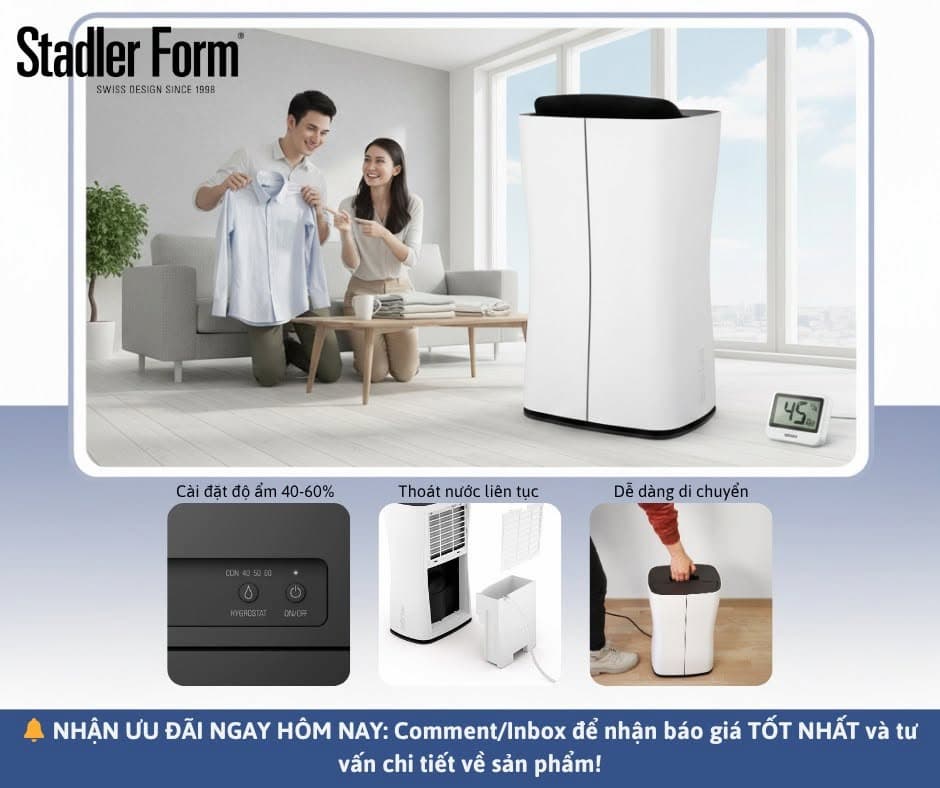 Có nên mua máy hút ẩm Stadler Form không?