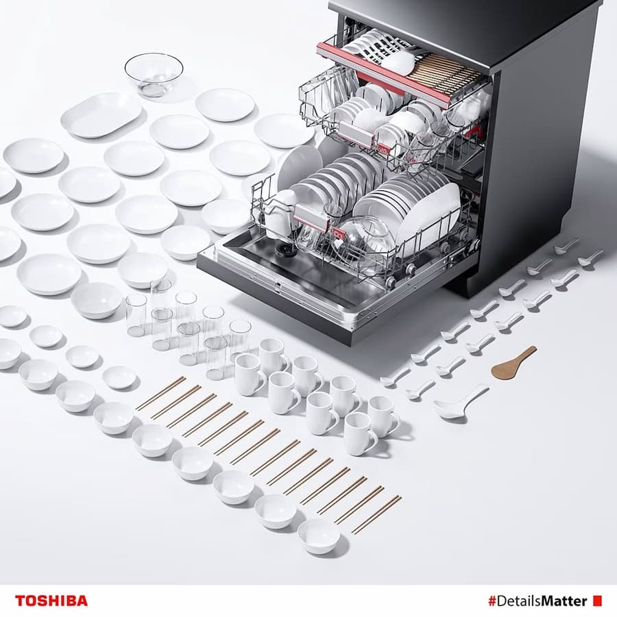 Công Nghệ Nổi Bật Trên Máy Rửa Chén Toshiba