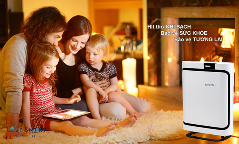 Máy lọc không khí Boneco P400 chống dị ứng bụi chuyên biệt