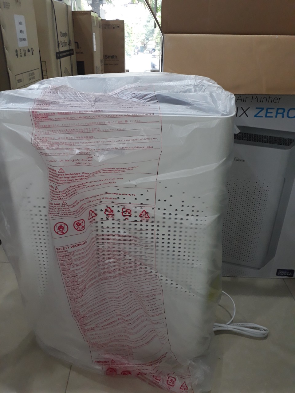 Đập hộp máy lọc không khí Winix Zero S nhập khẩu Hàn Quốc