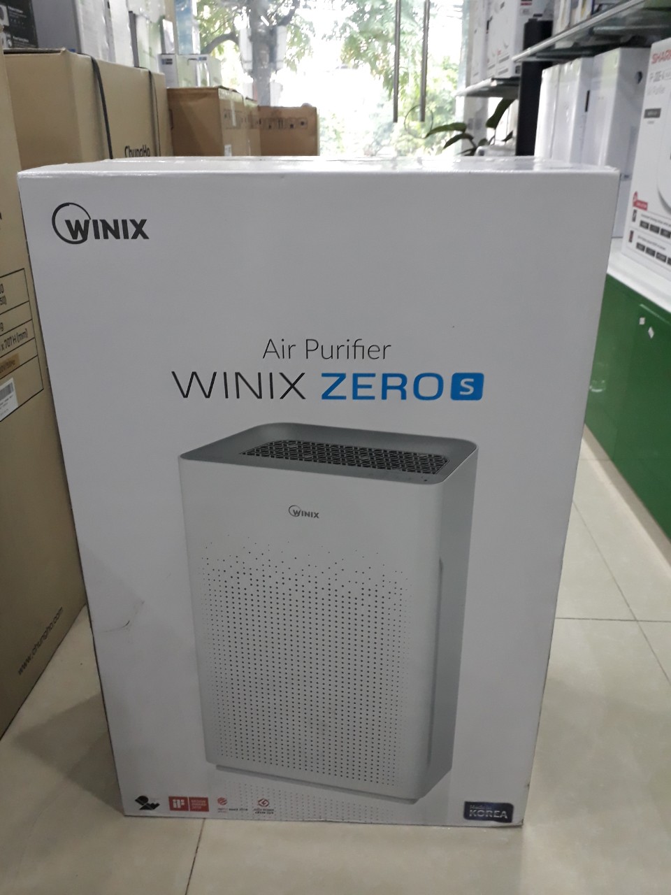 Đập hộp máy lọc không khí Winix nhập khẩu Hàn Quốc