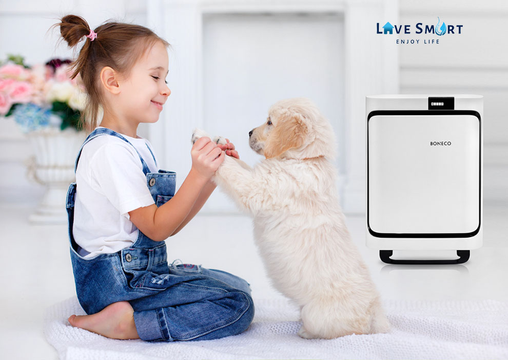 Máy lọc không khí Boneco P400 cho bé vui đùa mỗi ngày